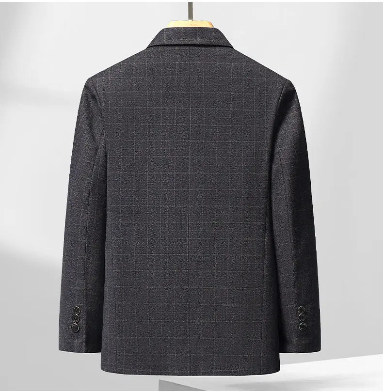 Men's Blazer Single Breasted Casual Suit Jacket for Spring Autumn