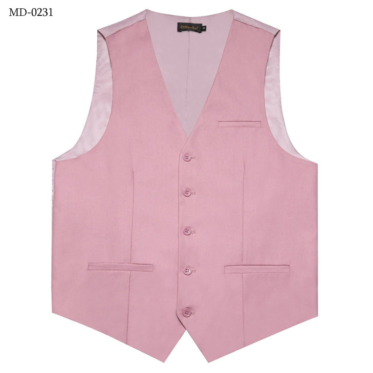 Men's Suit Vest – Solid Formal Waistcoat for Wedding, Party & Business Wear