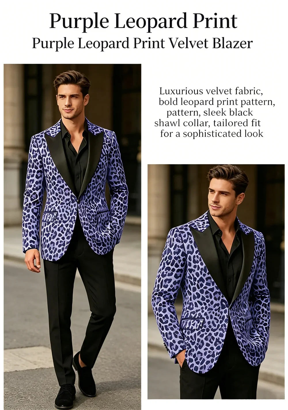 Men's Premium Textured Casual Blazer Two Button Notched Lapel Slim Fit With Pocket Square For Office Wedding Party Daily Wear