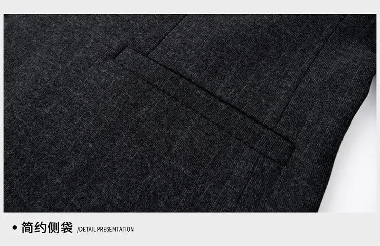 Men's Smart Casual Blazer Single Breasted Dark Pattern Coffee & Grey Spring Autumn