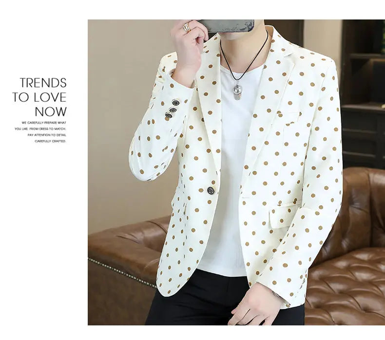 Blazer Men's Fashion Business Gentleman Groom Professional Gentleman Form-fitting Versatile Casual Formal Wear High-end Blazer