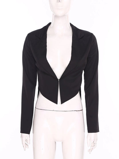 Womens Nightclub Cocktails Tailcoat Waitress Cosplay Costume Blazer Jackets Swallowtail Jacket Tuxedo Coat Jazz Dance Costume