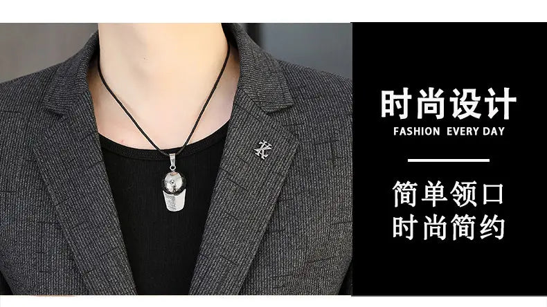 Blazer Men's Fashion Business Outdoor Travel Solid Color Trendy Wedding Youth Slimming Versatile Casual High Formal Wear Blazer