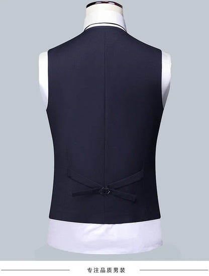 Men's Formal Business Suit – Blazer, Vest & Trousers 2 or 3 Piece Set