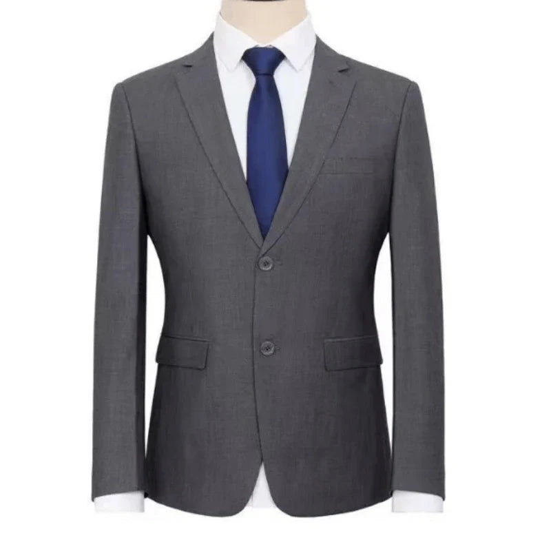 Men's Winter Thick Padded Blazer Warm Loose Casual Jacket Plus Size Middle Aged Dad Outerwear