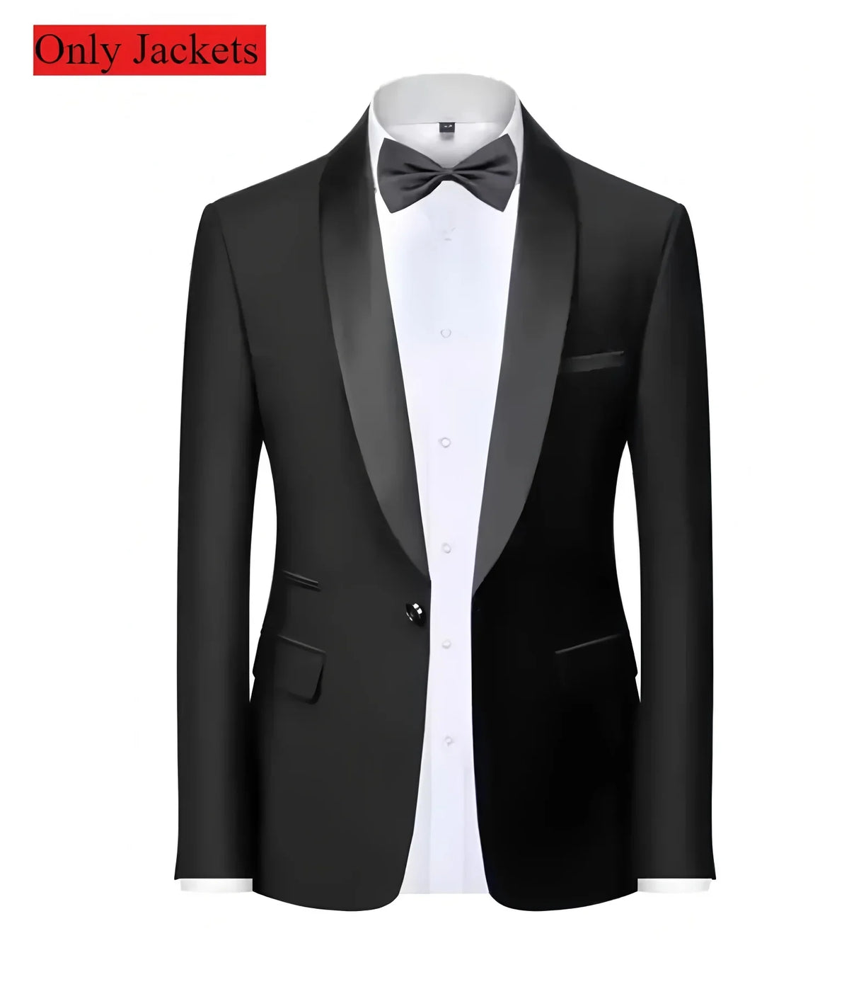 Men's 2 Pieces Suit Set, Slim Fit Tuxedo Suit for Wedding Groom, Business, Dinner Party, Prom, Banquet Occasions