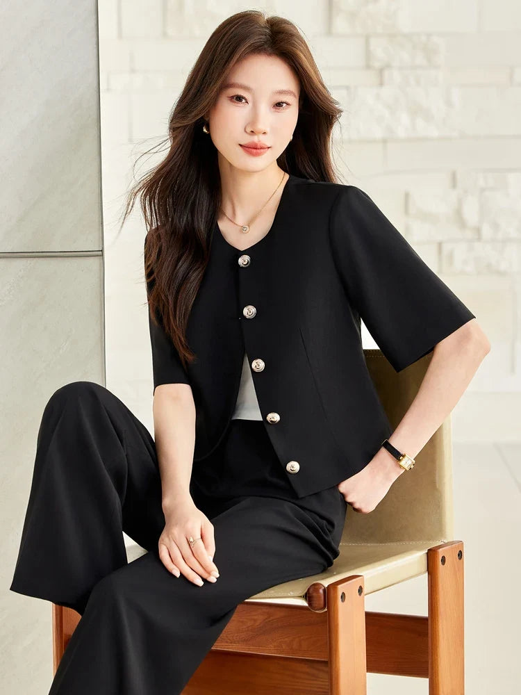 Fashionable Professional Women's Clothing, Two-Piece Blazer+Pants, Exquisite Elegant, 2026 Spring/Summer New Collection