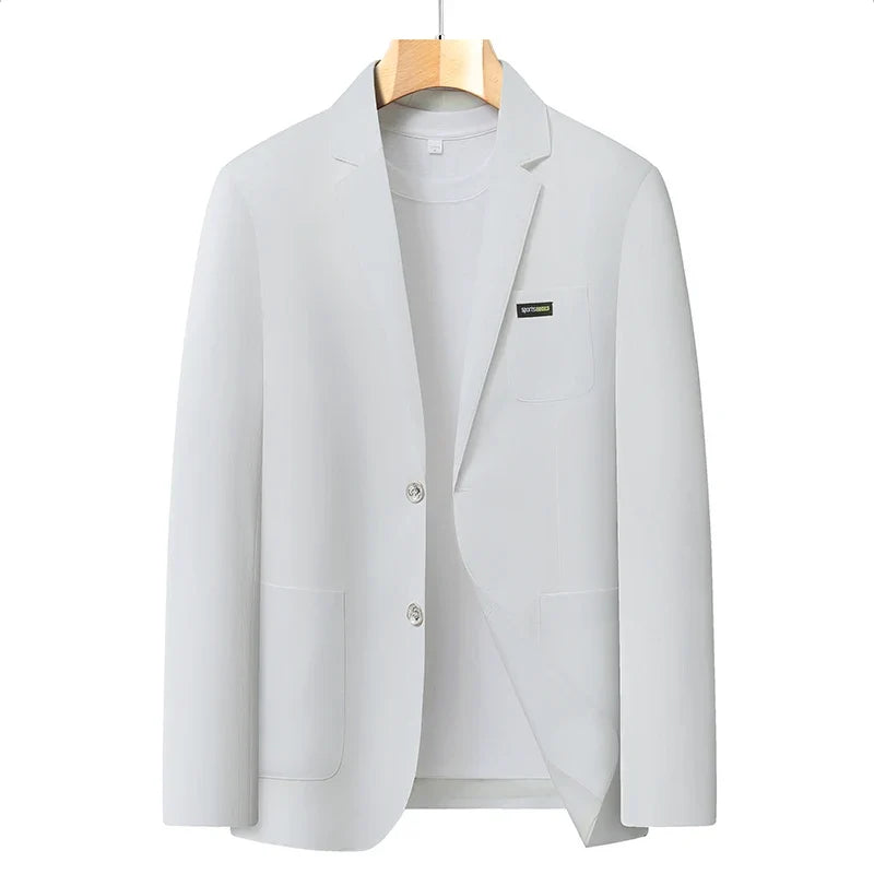 Blazer Men's Fashion Business Outdoor Travel Youth Campus Wedding Versatile Host Shaping Casual Korean Style Thin Style Blazer