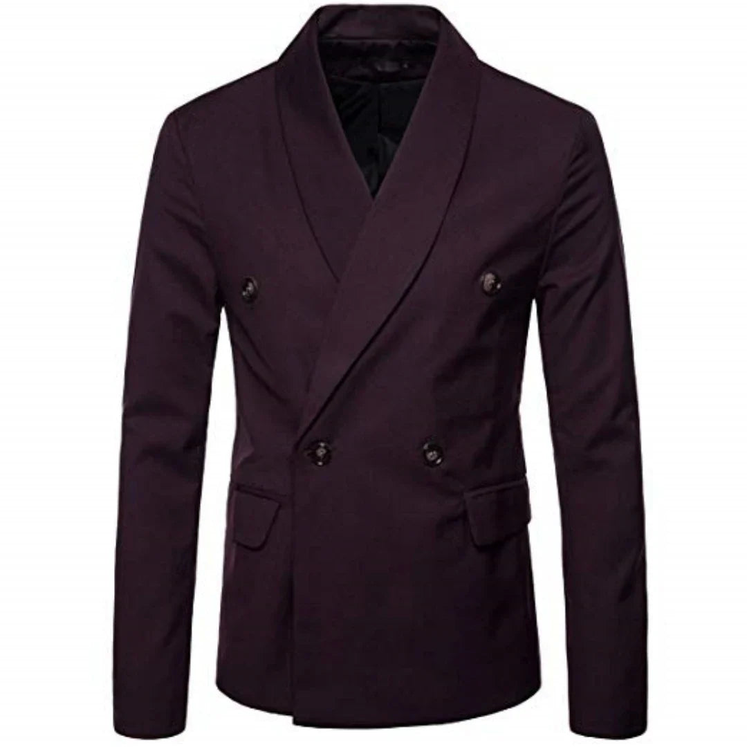 Wedding Men's Tuxedo Jacket Office Business Groom Wear Formal Male Party Blazer Double Breasted Shawl Lapel XS-6XL One Coat