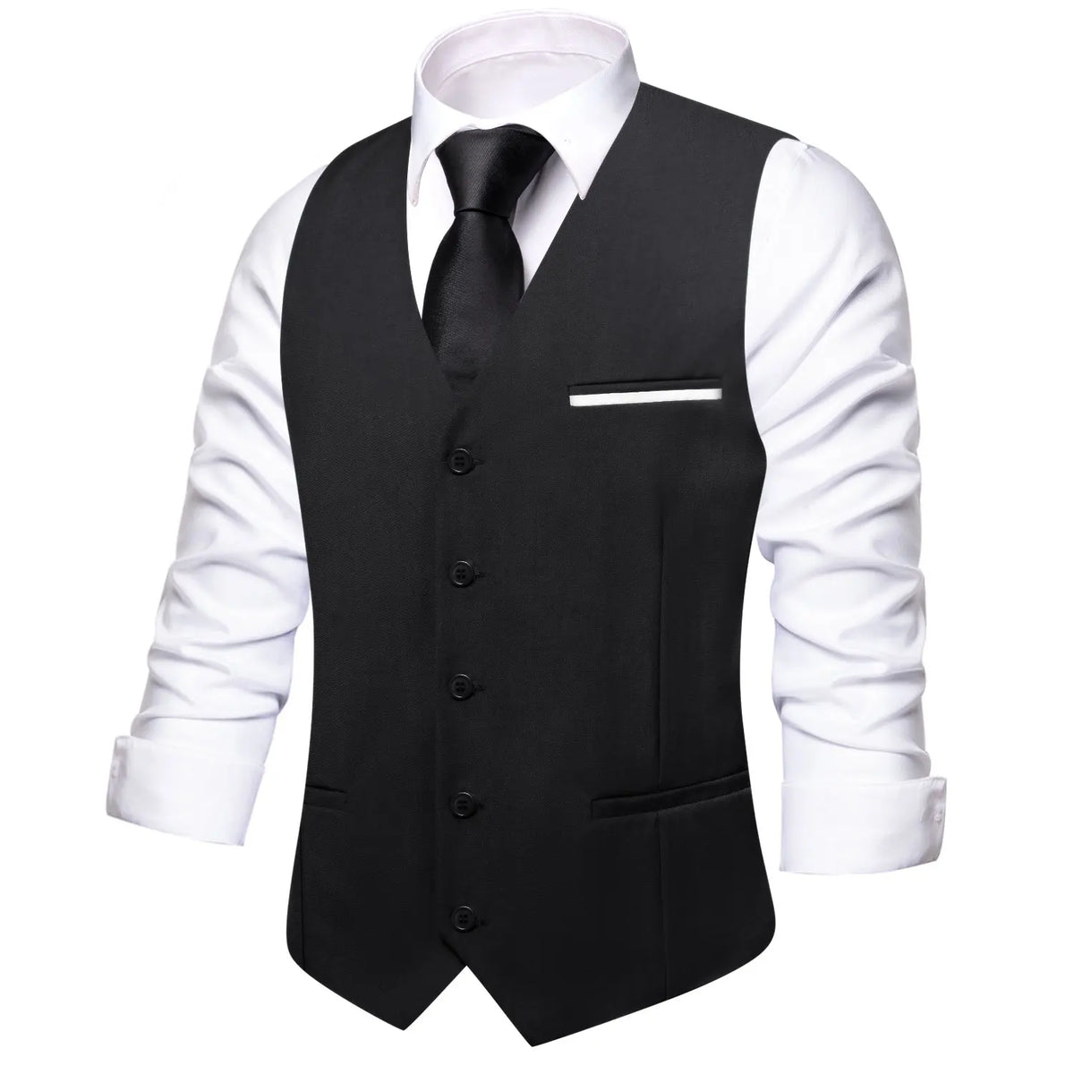 Men's Vest Set — Floral Paisley Waistcoat with Necktie, Pocket Square & Cufflinks for Weddings & Formal Events