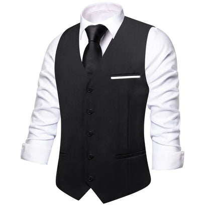 Men's Vest Set — Floral Paisley Waistcoat with Necktie, Pocket Square & Cufflinks for Weddings & Formal Events