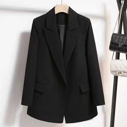 Women's Long Sleeved Lace-Up Blazer Loose Casual Top Korean Fashion Office Blazer Spring Autumn New