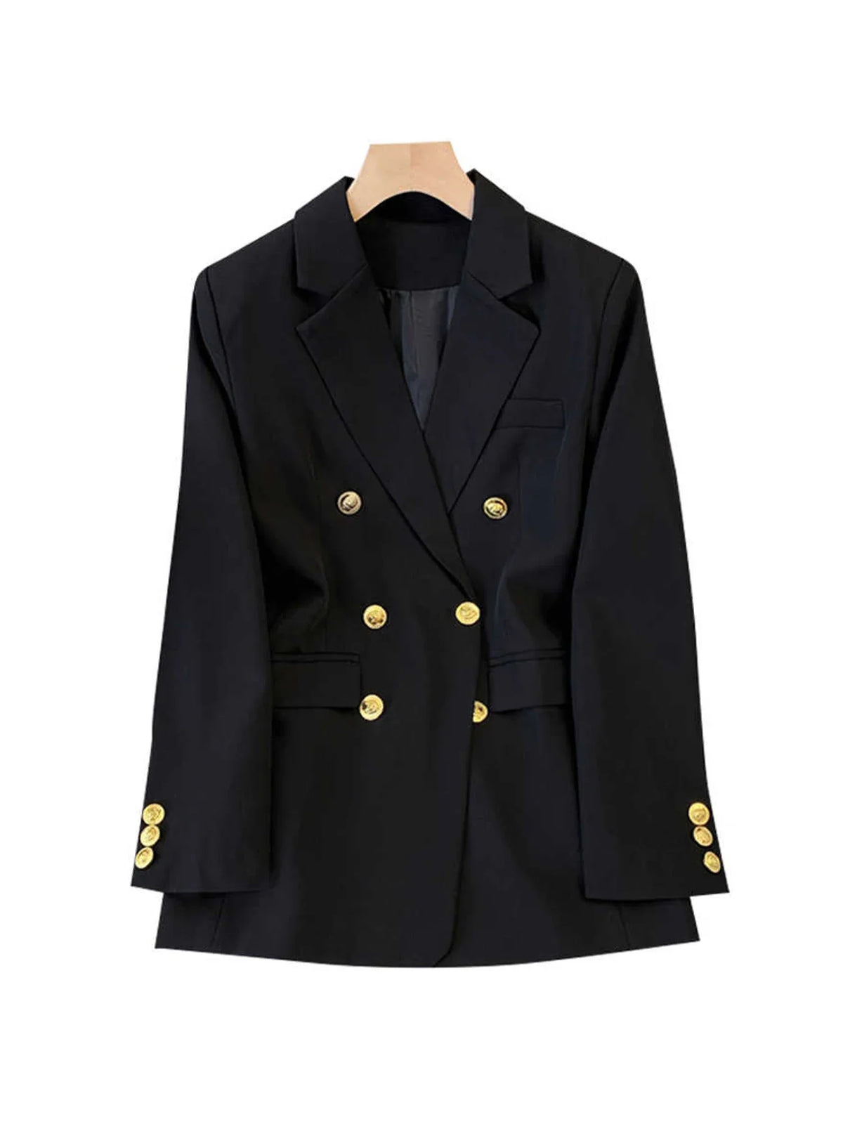 Women's Coffee Autumn Blazer Coat Vintage Harajuku Elegant Long Sleeve Fitted Suit Jacket Outerwear Top 2000s Emo Clothes 2025