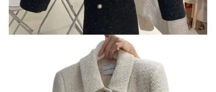 Fashionable Short Tailored Jacket Women's Loose Fit Perfume Style Korean Version Spring Autumn New Popular West Suit Top