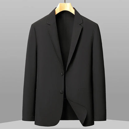 Men's new sun protection fabric business casual suit jacket - anti-wrinkle, no ironing, ice silk, seamless luxurious top