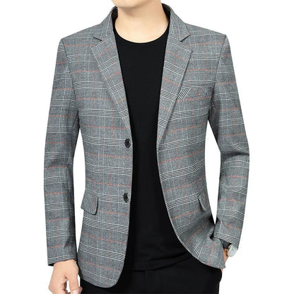 Blazer Men Fashion Premium Business Outdoor Gentleman Striped Stylishly Versatile British Style Casual Host of A Wedding Blazer