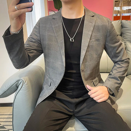 2025 Autumn Classic Versatile Suit Jacket for Men High Quality Casual Business Men Blazers Slim Social Office Uniform Jackets