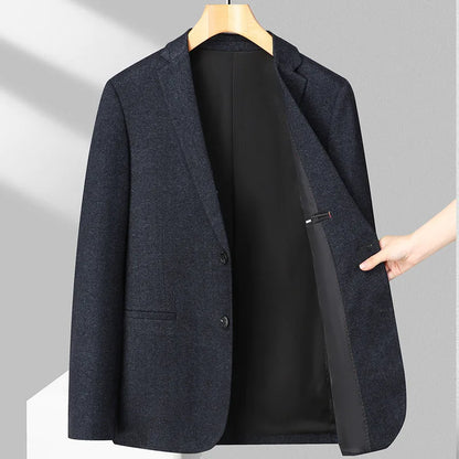 Men's Business Casual Blazer men Fabric Single-Breasted Suit Jacket for Office Daily Wear man Sport Coat  for Work Meetings