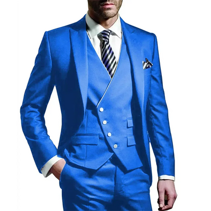 Italian Men Wedding Suits Groom Set Marriage Classic Vintage Tuxedos Prom Jacket Costume Homme Pour Mariage 3 Piece Suit For Men