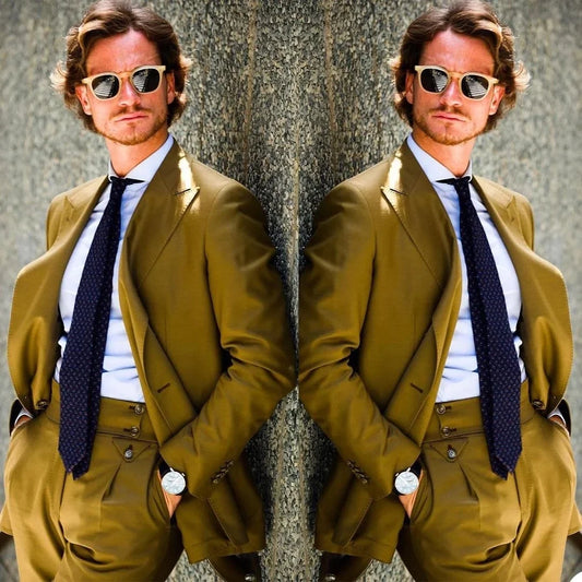 New Fashion 2022 Peak Lapel Costume Homme Mens Suits 2 Pcs Grooms Wedding Tuxedos Terno Masculino Slim Fit Prom Jacket+Pant
