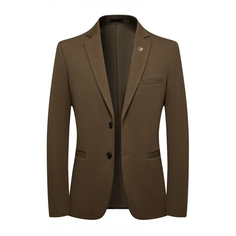 Blazer's New Men's Fashion Outdoor Travel Solid Color, Youthful Wedding, Hosting, Campus Slimming, Casual Korean Version Blazer