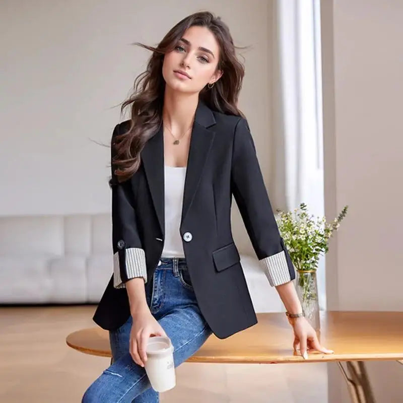 Autumn Winter Outerwears Blazer Woman New In Coats Chaquetas Mujer Casaco Feminino Large Size Office Casual Blazers Jackets Tops