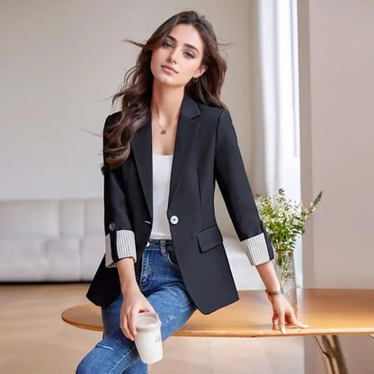 Autumn Winter Outerwears Blazer Woman New In Coats Chaquetas Mujer Casaco Feminino Large Size Office Casual Blazers Jackets Tops
