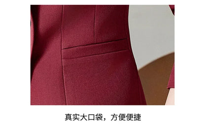 Fashionable professional women's clothing, high-quality two-piece pants + blazer. Exquisite and elegant. New 2025
