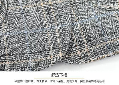 2026 Blazer Men's Fashionable Business Banquet Dance Singer Plaid Fitted Casual Trendy Wedding Banquet Dress Performance Blazer