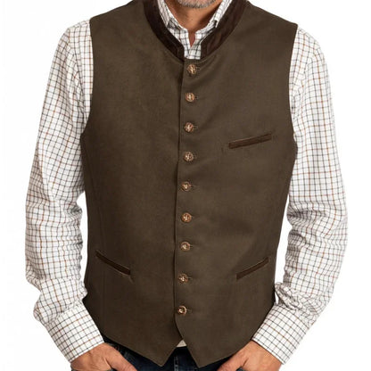 Men's Vest Single Breasted Formal Waistcoat for Wedding Banquet and Business