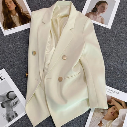 Spring Autumn Women's Blazers Slim Fit Fashion Slimming Elegance Jackets Casual Versatile Coat Outwear for Office Lady Clothing