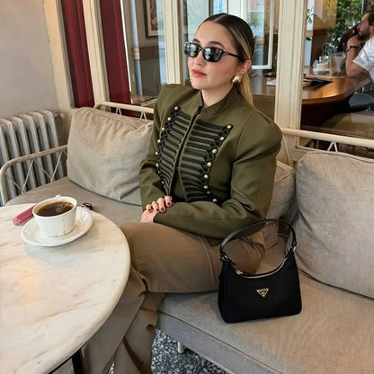 Women's Jackets Autumn 2026 New Fashion Retro Slim Short Elegant Warm Jackets Women's Street Chic Youth Travel Holiday Coats