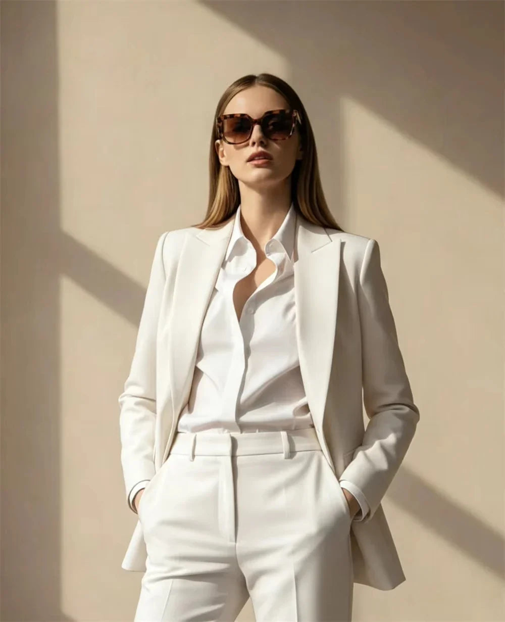 Royal blue Women’s Power Suit 2 Piece Set Tailored Blazer & Pants Office Wear Party Outfit Chic Formal (Blazer+Pant) Suits
