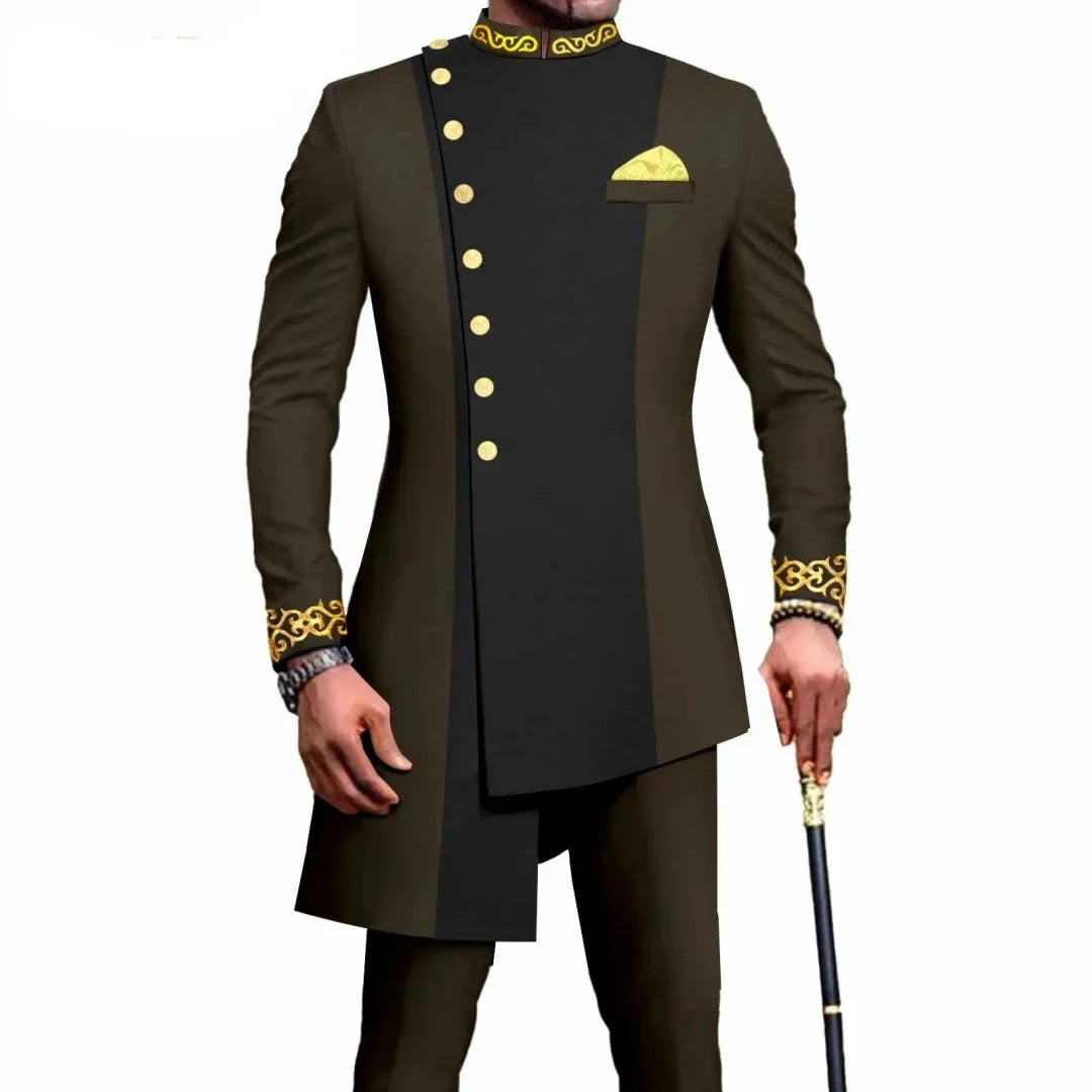 Double Breasted Suits For Men Luxury Formal Prom Party Wedding Costume Hombres Peaked Lapel Jacket Pants Two Piece Masculinos