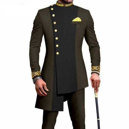 Double Breasted Suits For Men Luxury Formal Prom Party Wedding Costume Hombres Peaked Lapel Jacket Pants Two Piece Masculinos