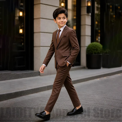 Chic Boys Single Breasted Suit Fashion Blazer Pants Formal Outfit Wedding Birthday Graduation Party Photoshoot Tuxedo 2 Piece