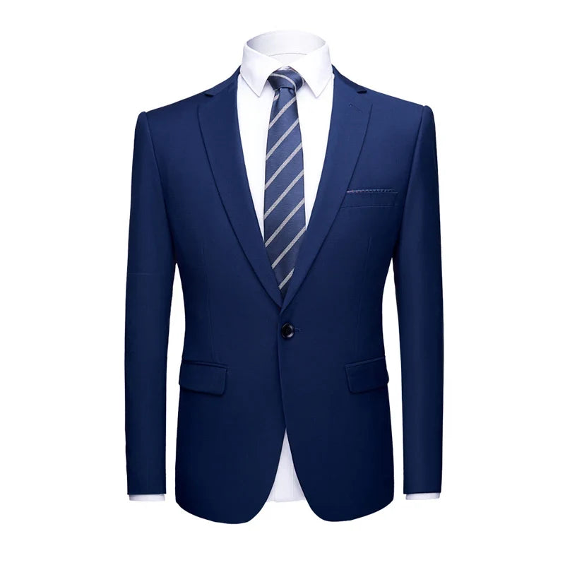 Men's Suit Jacket Slim Fit Single Breasted Multi-Color Formal Blazer