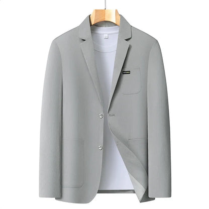 2026 Spring/Summer New High-End Suit Jacket Men's Lightweight Soft and Breathable Fashion Business Casual Jacket Top