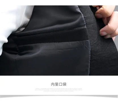 Blazer: Outdoor Fashion, Business-style, Gentleman's Wedding Host, Campus Casual, Relaxed, Korean-style, Youthful Men's Blazer