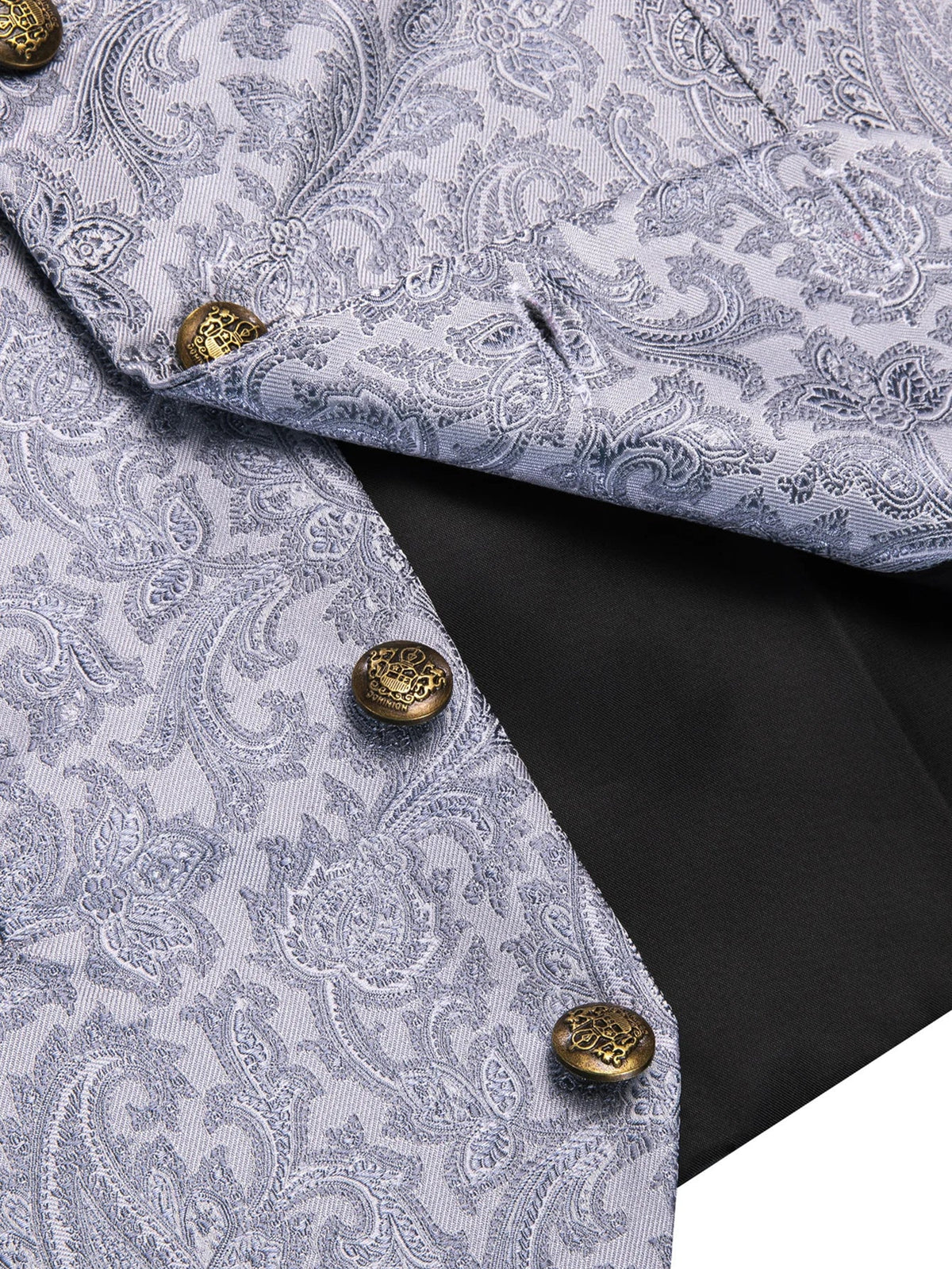 Men's Vest and Tie Set – Paisley Floral Waistcoat with Necktie for Weddings and Business Occasions