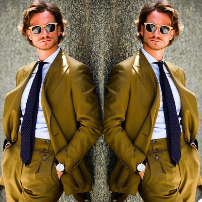New Fashion 2022 Peak Lapel Costume Homme Mens Suits 2 Pcs Grooms Wedding Tuxedos Terno Masculino Slim Fit Prom Jacket+Pant