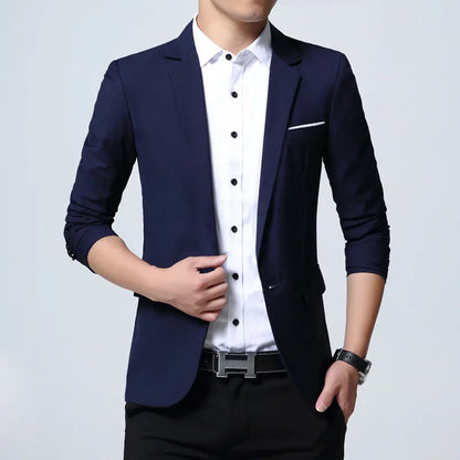 Classic Men's blazer Oversized Wedding Suit Jackets Korean Style Business Casual Blazers Man Clothing Dress Jacket 7XL