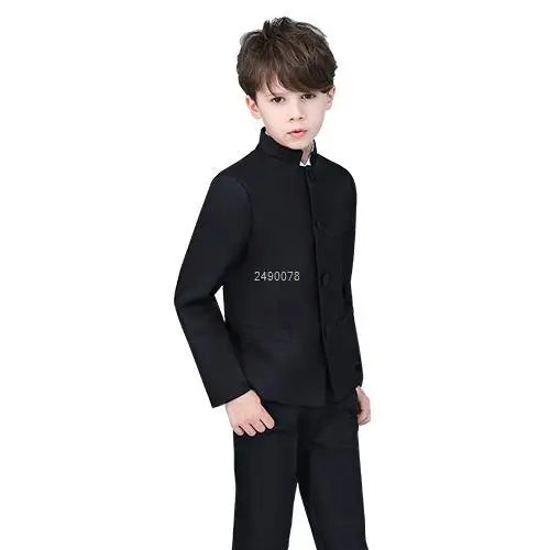 School Student Graduation Class Dress Children Zhongshan Suit Boys China May Fourth Youth Suit Kids Chinese Style Chorus Dress