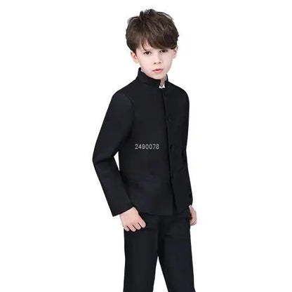 School Student Graduation Class Dress Children Zhongshan Suit Boys China May Fourth Youth Suit Kids Chinese Style Chorus Dress