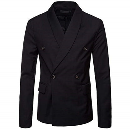 Wedding Men's Tuxedo Jacket Office Business Groom Wear Formal Male Party Blazer Double Breasted Shawl Lapel XS-6XL One Coat