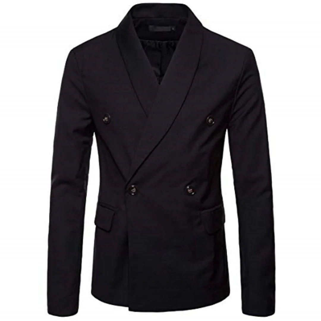 Wedding Men's Tuxedo Jacket Office Business Groom Wear Formal Male Party Blazer Double Breasted Shawl Lapel XS-6XL One Coat