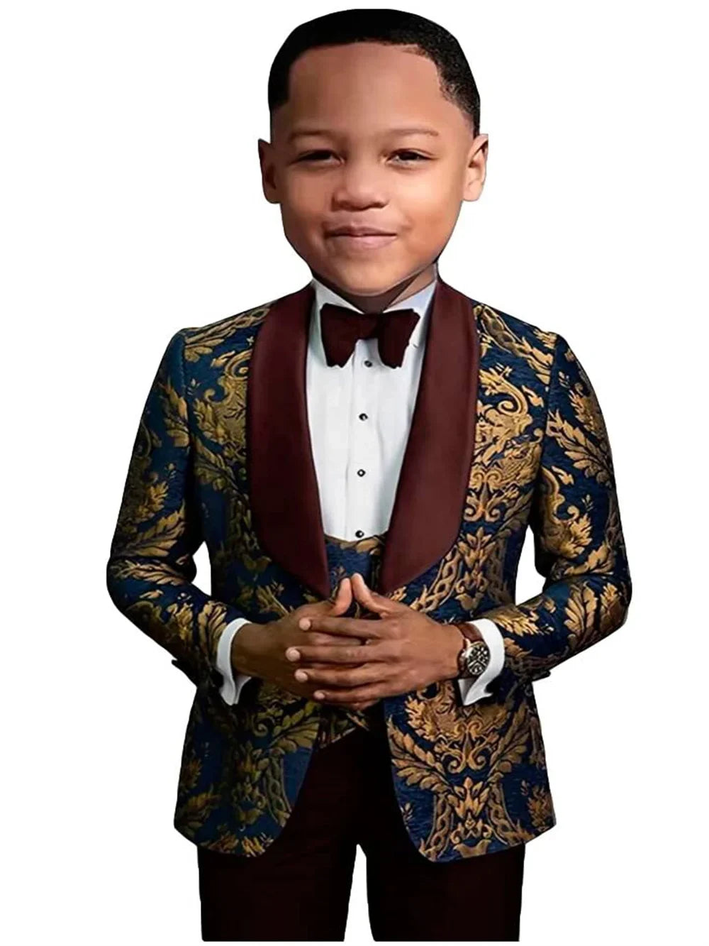 4 Pices Slim Fit Dresswear Suit Set For Formal Occasion Handsome Boys Christmas Set Customize High Quality Tuxedo
