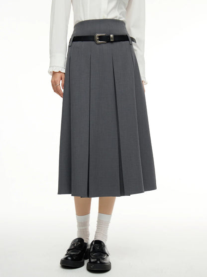 Plus Size Dark Gray Blazer Skirt Suit Office Outfit 2024 Autumn New Design Lapel Elegant Dress Skirt Female Suit（No Belt）
