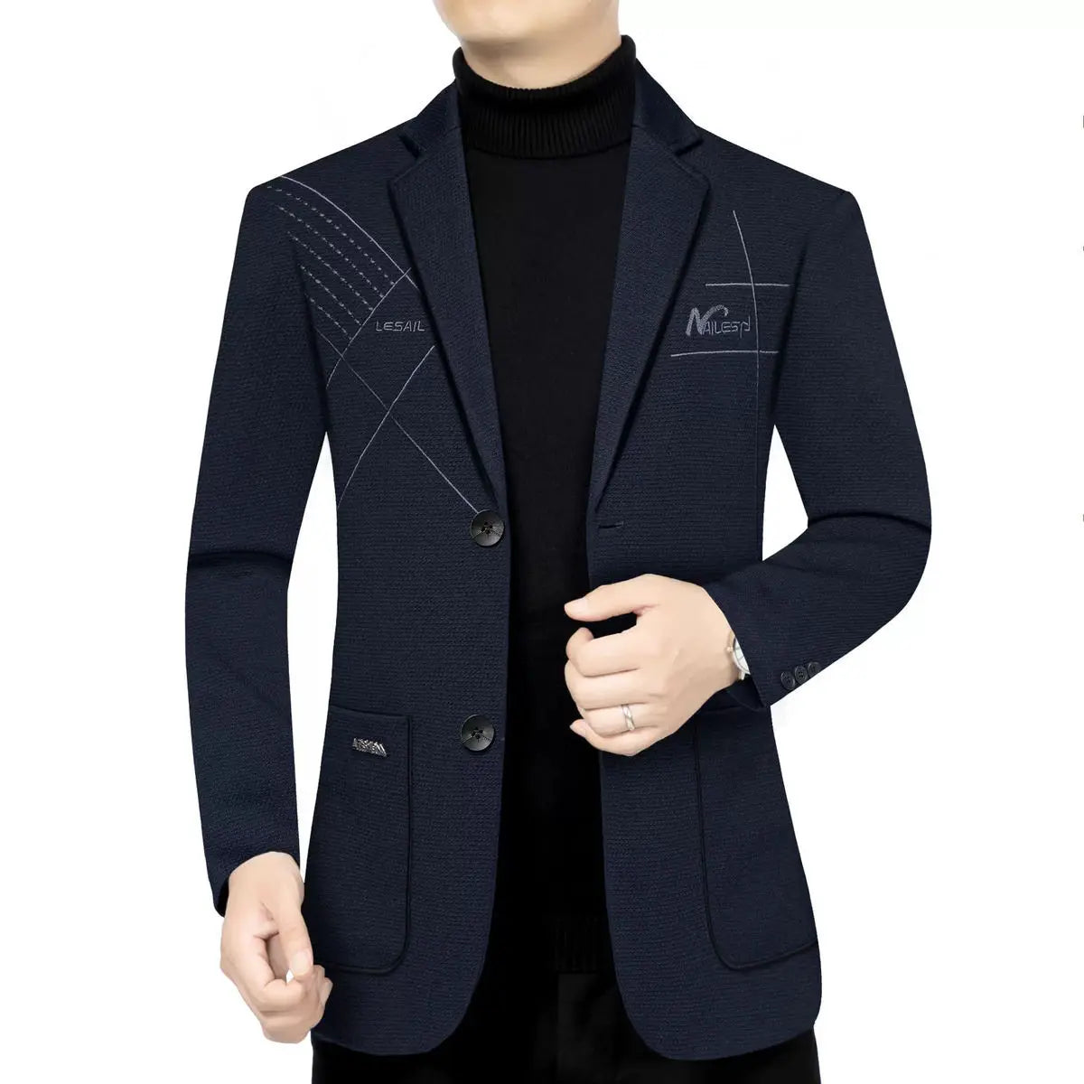 Blazer Men's Fashion Outdoor Travel Camping Youth Wedding Versatile Host School Uniform Slim Fit Casual Korean Version Blazer