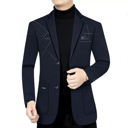 Blazer Men's Fashion Outdoor Travel Camping Youth Wedding Versatile Host School Uniform Slim Fit Casual Korean Version Blazer